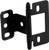 Partial Wrap Non-Mortise Decorative Butt Hinge, with ball finial, for inset doors, steel, black finish