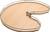 Tray Arena 3/4 Round, champagne / maple, diameter 810mm