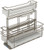 Base Storage Unit Pull-Out, 3 basket, steel, polished chrome, 279 x 495 x 507mm (set includes: base, 1 removable basket with handle, 1 basket without handle, 1 swivel basket, and 8 dividers)