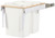 KV TSC15-2-35WH Trash Can, double, side mounted, 35 quart, soft close, steel, white