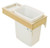 Trash Can, with soft close, side mount, single, maple, 11 7/8" x 22.5" x 3 1/2"