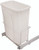 KV PSW15-1-20WH Trash Can, single, bottom mounted, 20 quart, steel, white
