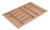 Cutlery Tray, plastic, maple, w700-800 x d490-540mm