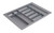 Cutlery Tray, plastic, silver, w600-700 x d490-540mm