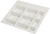 Drawer Insert, plastic, white, 555 x 500 x 57mm