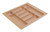 Cutlery Tray, plastic, maple, w500-600 x d490-540mm