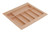 Cutlery Tray, plastic, maple, w400-500 x d490-540mm