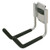 Omni Track, heavy duty utility hook, steel, matt aluminum