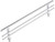 Rail, steel, chrome-plated, 298 x 39mm