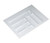 Cutlery Tray, plastic, white, 502 x 540 x 57mm