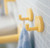 Wall Mounted Hook, polyamide, buttercup yellow, 40 x 30mm