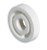 Spacer, plastic, white, 20.5mm diameter x 3mm length