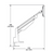 Monitor Arm, CLU II for Single Monitors