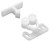 Plastic Double Roller Catches, 7.0 lb., White,SL6901-WHT