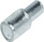 Glass Shelf Support, steel, galvanized, with plastic cap, 5mm