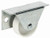 Bedbox Caster, steel, zinc-plated, white, 40 kilogram, 35mm