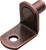 Shelf Support, steel, bronzed, L-shape 1/4" with Screw hole, 20pcs