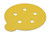 PSA disc, 5", 5 holes, aluminum oxide, gold, 180 grit, paper with tabs, 100 per package