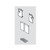 Blum LEGRABOX Interior Rollout Front Fixing Bracket Set, Stainless Steel