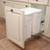 Soft Close, Bottom Mount Waste Bins with Handle, 27 Qt (2) Platinum 11-3/8" W X 22-7/16" D X 18-3/4" H Ch