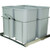 Soft Close, Bottom Mount Waste Bins with Handle, 27 Qt (4) Platinum 23-3/8" W X 22-1/2" D X 19" H Ch