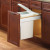 Soft Close, Top Mount Waste Bins, 35 Qt Platinum 11-1/2" W X 17-1/2" H X 23-3/16" D Ch