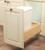 Soft Close, Door Mount Waste Bins with Wood Surround, Baltic Birch 11-1/4" W X 19-1/4" H X 22-3/8" D
