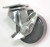 Industrial, Swivel w/Brake,Black 4"
