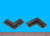 Glass Corner Clip Brown 1/8", Pkg of 250