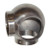 Satin Stainless Steel Fittings,2" Ball Elbow With Side Outlet