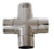 Satin Stainless Steel Fittings,2" Flush Cross