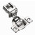 Pro-Pack 10pcs, Titus 3-Way Adjustment FaceFrame Hinges, Screw On,1-1/4" Ol