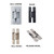 Heavy Duty Invisible Hinge HES3D-190 choose color Heavy Duty Invisible Hinge HES3D-190 choose color