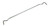 Magic Wire Shelf Support, Choose Sizes Center to Center, one pc,  Swedish-Type Shelf Support, Safety Untislip Support , Choose Length, For new installation only 3-5mm.