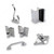 Surface Hinge Hardware Kit for Outswing Door, Door Thickness 7/8 in, Pilaster Thickness 1 1/4 in, Door Side Right
