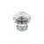 Eclectic Metal and Crystal Knob - 1007, Finish Clear / Chrome