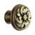 Cabinet Knob 1020 Series, Diameter - Overall Dimensions 1 1/8 in, Finish Old Bronze, Projection - Overall Dimensions 7/8 in