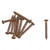 Decorative Nails, Width - Overall Dimensions 1.8 mm, Length - Overall Dimensions 16 mm, Material Rust PRO-PACK 5