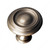 Traditional Brass Knob - 1413, Finish Satin Nickel