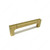 Contemporary Metal Pull - 1414, Center to Center 128 mm, Finish Burnished Brass, Length - Overall Dimensions 142 mm