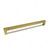 Contemporary Metal Pull - 1414, Center to Center 288 mm, Finish Burnished Brass, Length - Overall Dimensions 303 mm