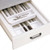 Double-Tiered Cutlery Tray, Width Min. 12 1/4 in, Depth Min. 17 1/4 in, Width 12 1/4 to 14 3/4 in, Depth 17 1/4 in