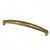 Transitional Brass Pull - 1513, Center to Center 128 mm, Finish Burnished Brass, Length - Overall Dimensions 138 mm