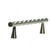 Traditional Forged Iron Pull - LC15, Type Appliance Models, Finish Polished Nickel, Material Brass