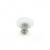 Contemporary Murano Glass Knob - 153, Finish Frosted Clear / Brushed Nickel