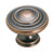Transitional Zinc Oversized Knob - 1586, Finish Bronze / Weathered Copper, Diameter 1 3/8 in