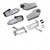 Mechanism for Aventos HS, Door Height 350 to 525 mm, Load Capacity 7.25 to 15 kg
