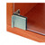 Snap-In Hinge for Glass Door Recessed Within Furniture/Cabinet, No drilling, Finish Nickel