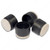 FUSION FELTAC Fused Felt on Plastic Tips, Patented technology, Diameter 25 mm, Color / Finish Beige / Black PRO-PACK 5