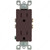 Decora Tamper-Resistant Receptacles, Finish Brown PRO-PACK 2